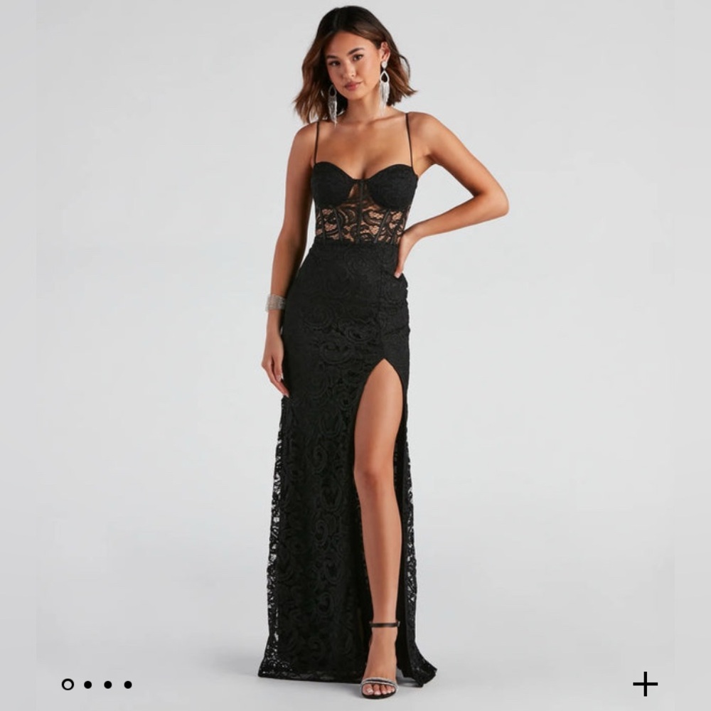Sparkly black formal windsor prom dress